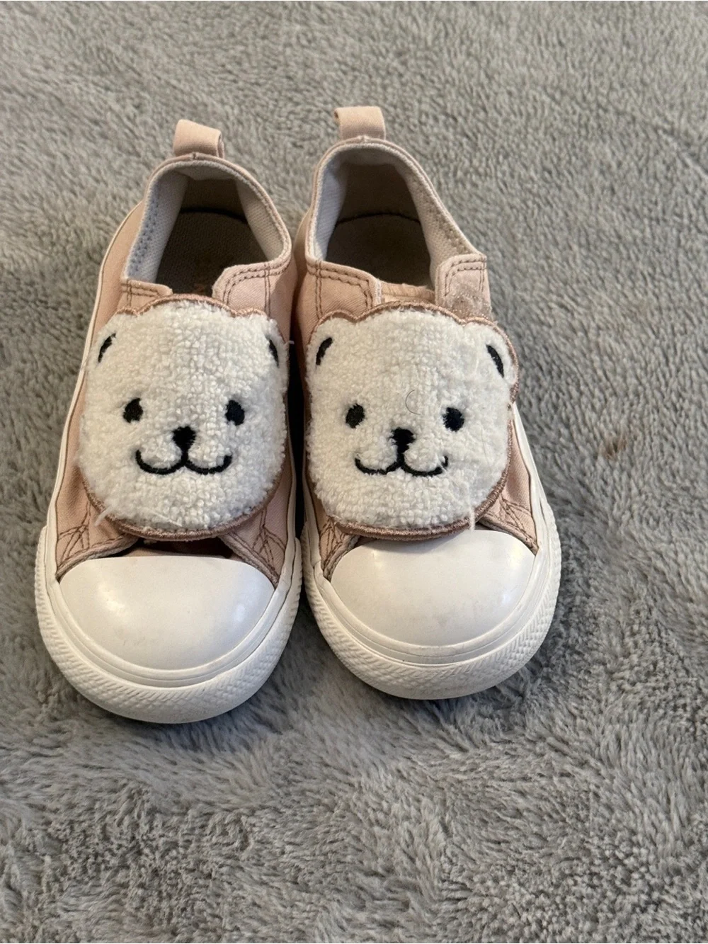 Converse All Star Toddler Girls Blush Pink Fuzzy Slip On - 10T